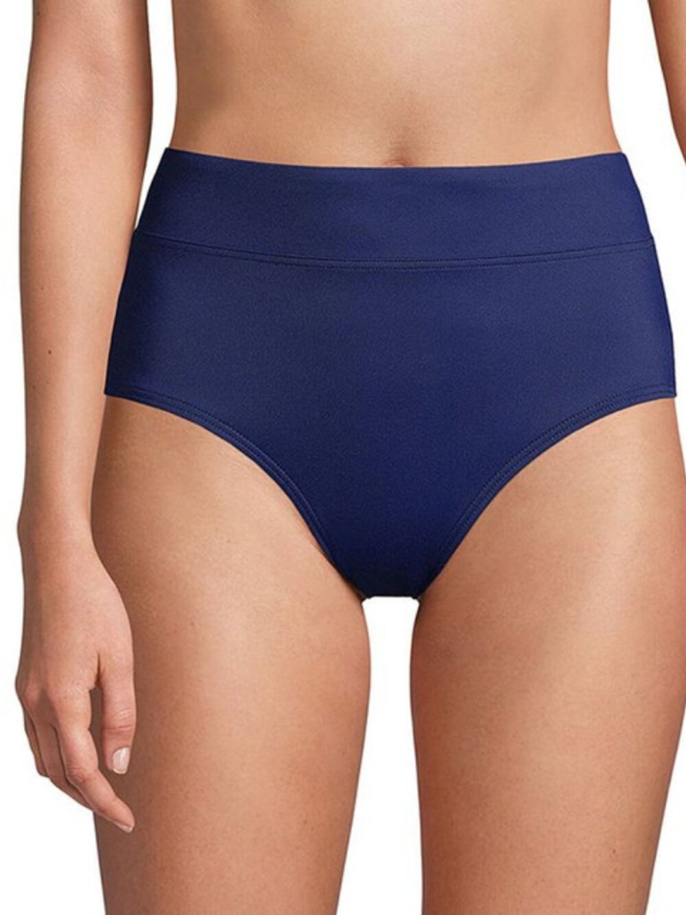 Lands End Retro Tummy Slimmer High-Waist Bikini Bottoms